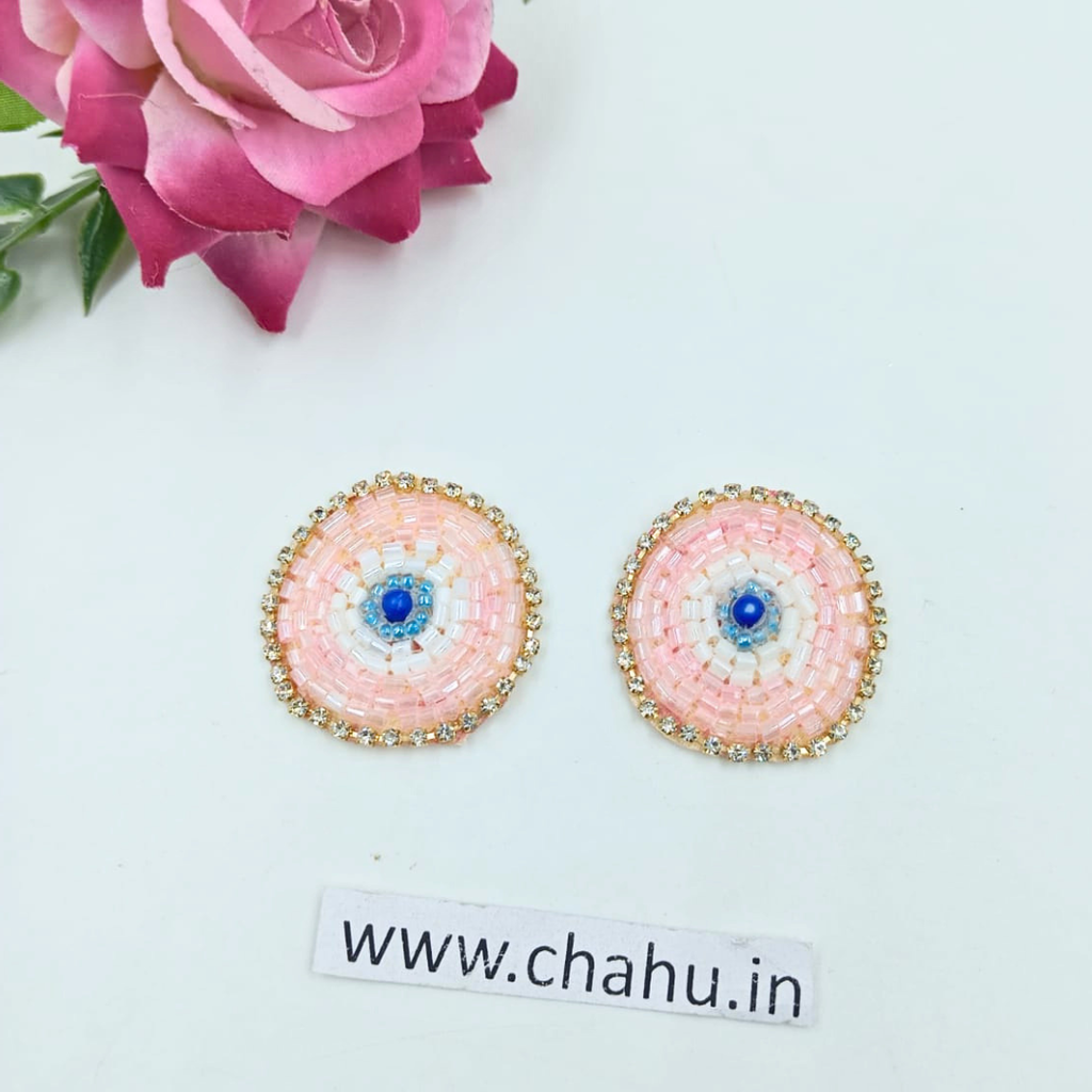 Light Pink Butta Patches - 10 Pieces