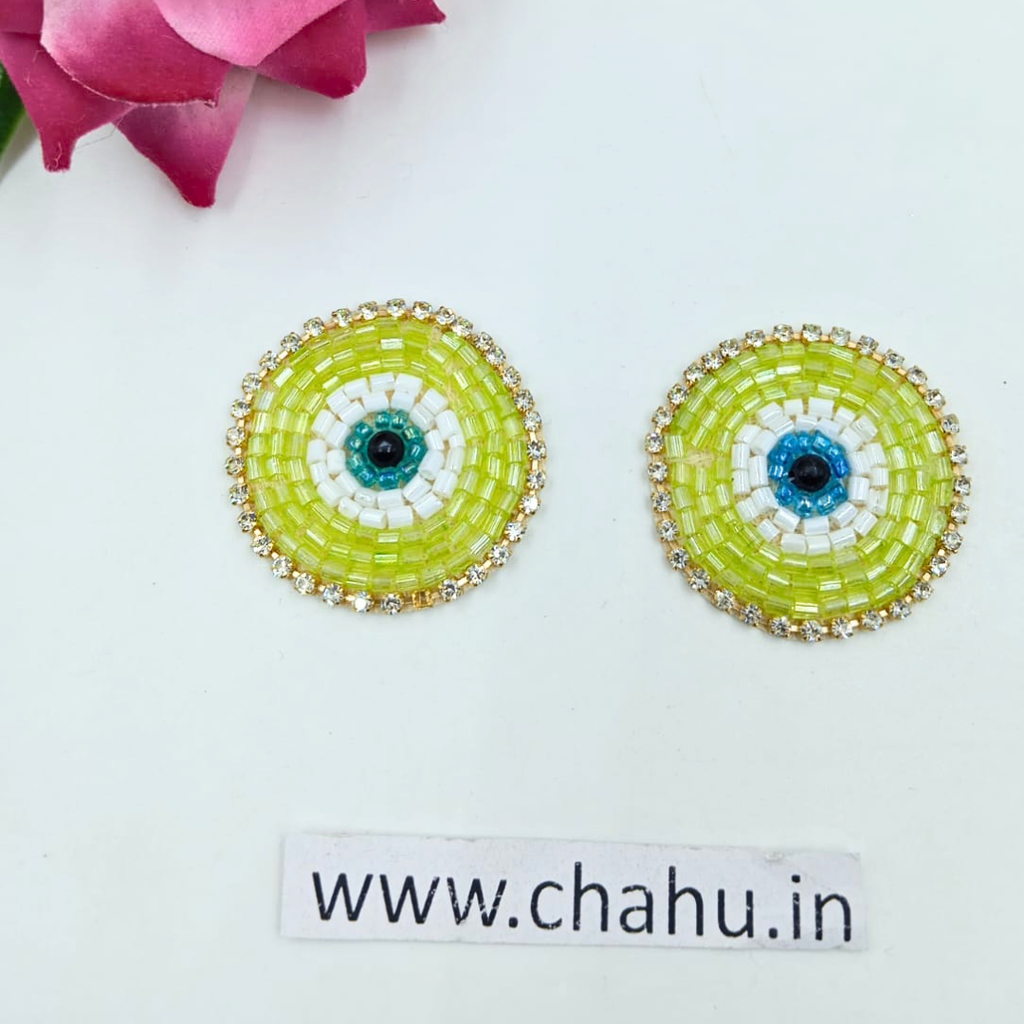 Lime Green Butta Patches - 10 Pieces