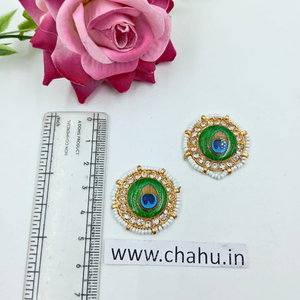 Peacock Feather Rakhi Pendent- 5 pieces