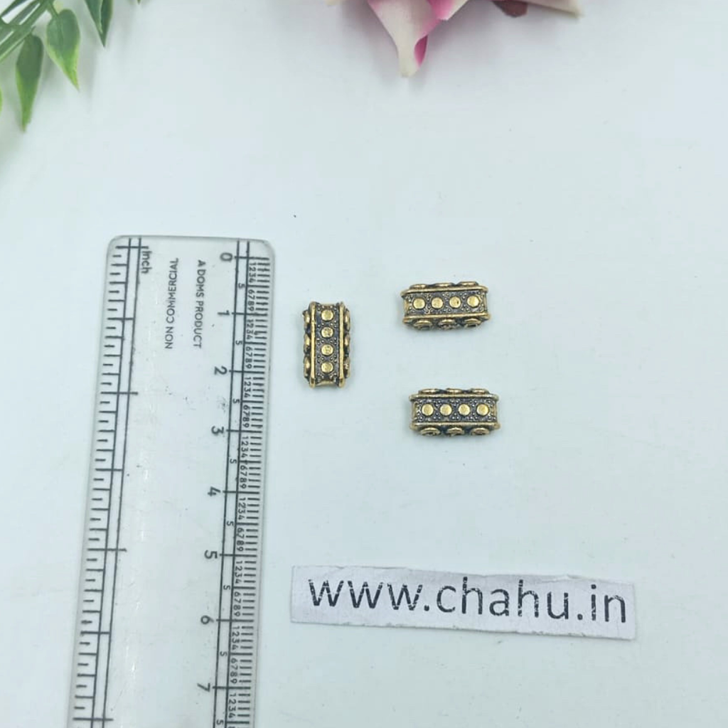 Antique Gold 3 Hole Connector -  Pack Of 20 Pieces