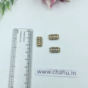 Antique Gold 3 Hole Connector -  Pack Of 20 Pieces