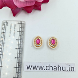 Pink Oval Shaped Rakhi Pendent-10 pieces