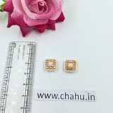 Light Pink Square Shaped Rakhi Pendent-10 pieces