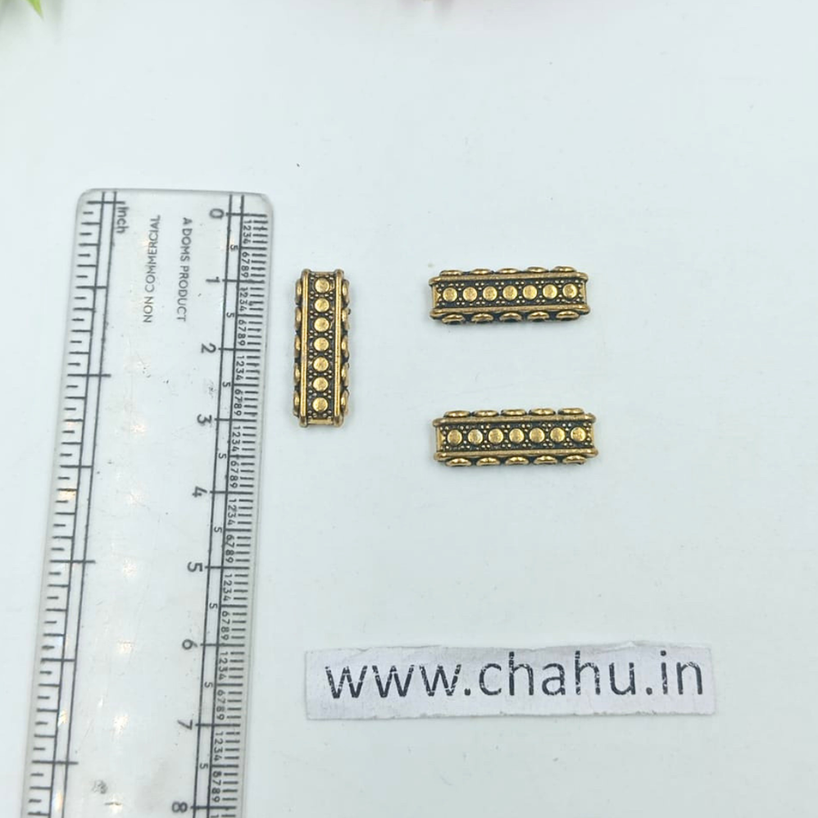 Antique Gold 5 Hole Connector -  Pack Of 20 Pieces