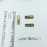 Antique Gold 5 Hole Connector -  Pack Of 20 Pieces