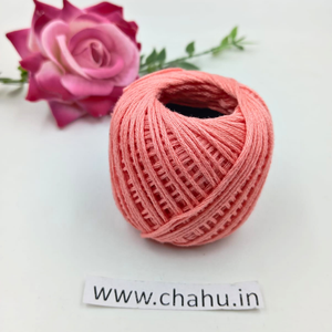 Peach Pink Color Cotton Thread - 1 Roll