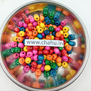 7 mm Wooden Beads - 100 Gram