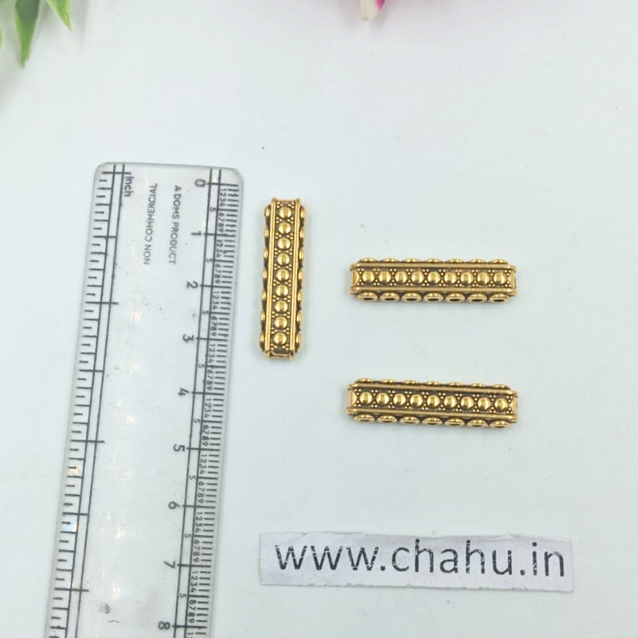 Antique Gold 7 Hole Connector -  Pack Of 20 Pieces