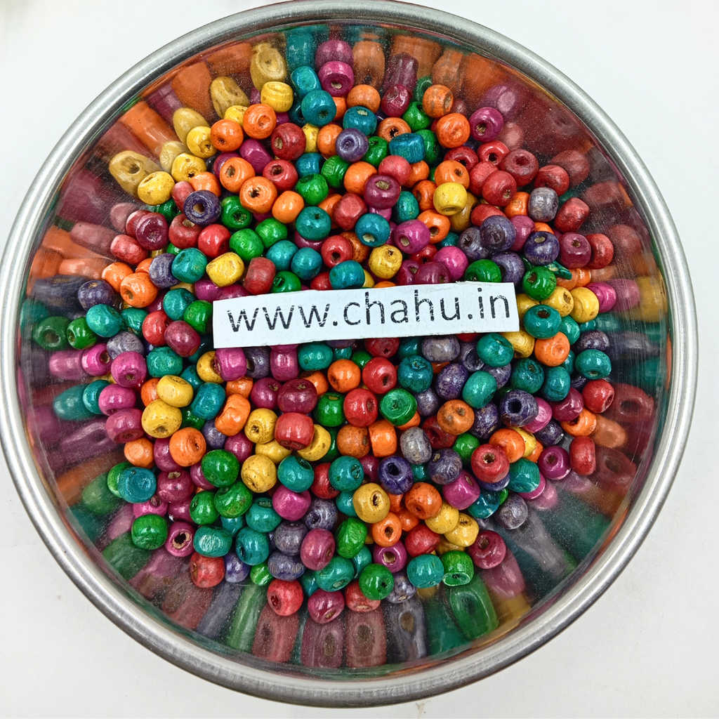4 mm Wooden Beads - 100 Gram