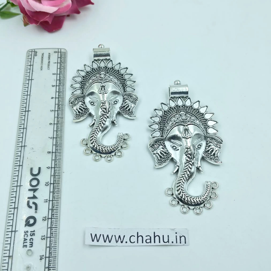 Oxidized Ganesha Pendant - pack of 5 Pieces