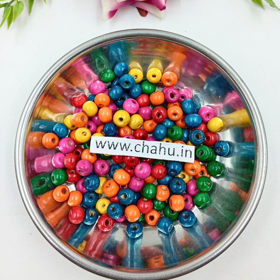 6 mm Wooden Beads - 100 Gram