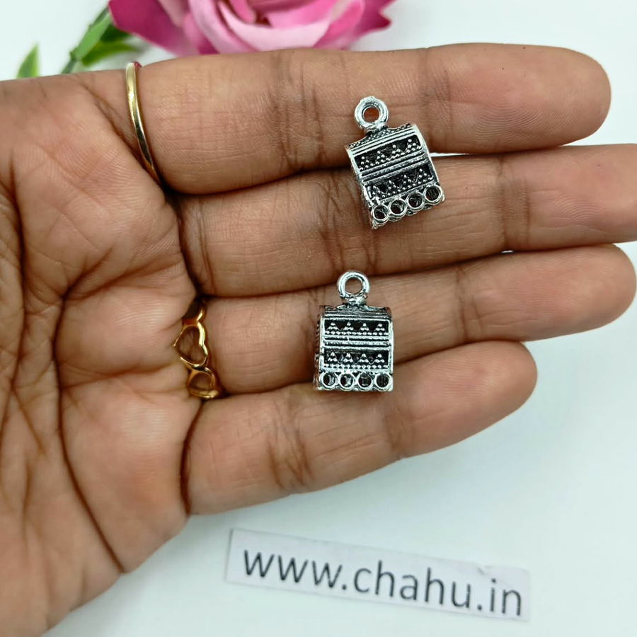Small Oxidized Jhumkas - 10 Pairs