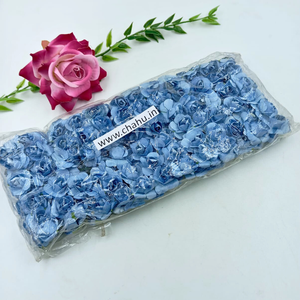 Blue Paper Flower - 144 Pieces