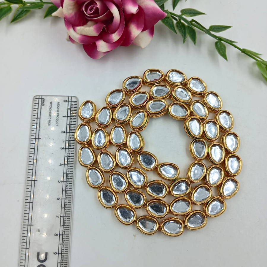 Round U Shape Kundan Line (NO-113)