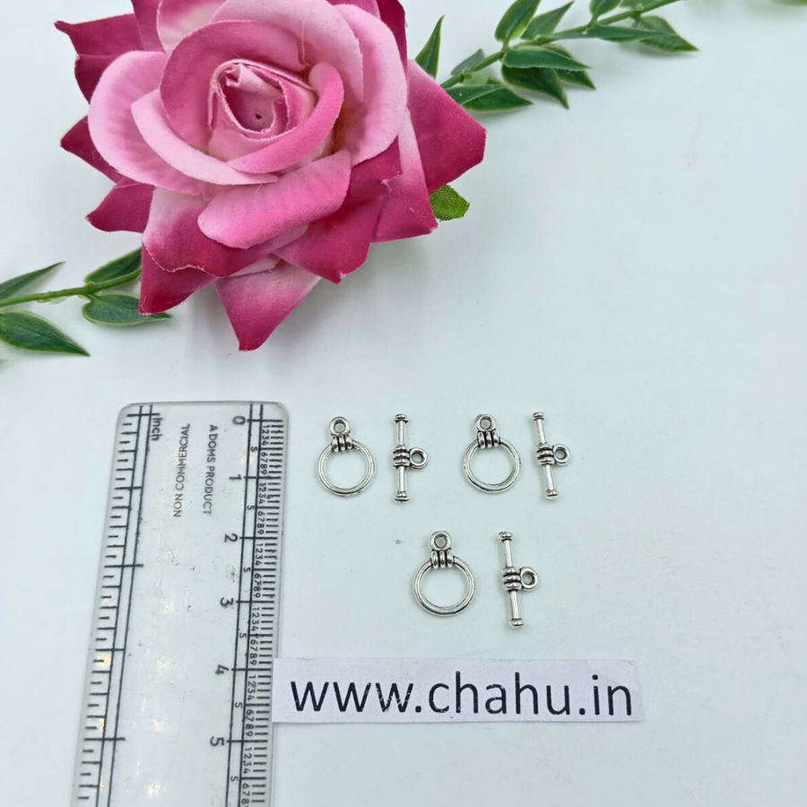 Silver Toggle Clasps - Pack of 20 Sets