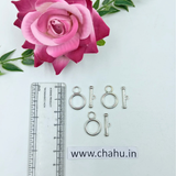 Silver Toggle Clasps - Pack of 20 Sets