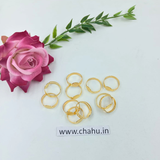 Finger Ring Base Golden - 20 Pieces