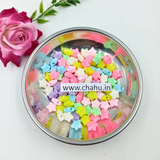 Smile Star Acrylic Beads - 100 Gram