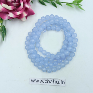 8mm Light Blue Jelly Bead