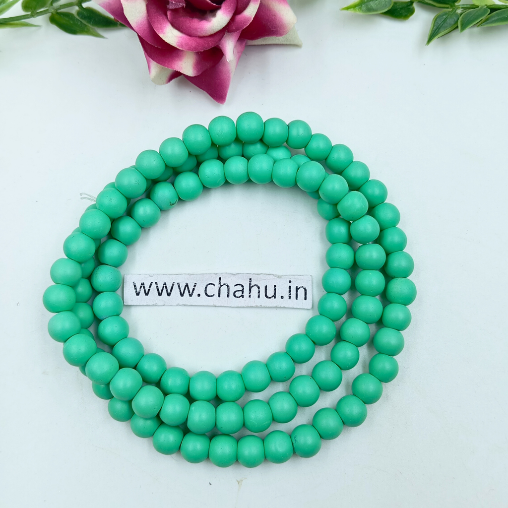 8 mm Mat Green Bead