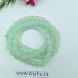 8mm Pale Apple Green Damru Bead
