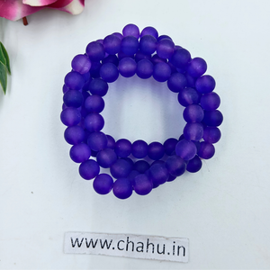 8 mm Purpal Matte Trans Beads