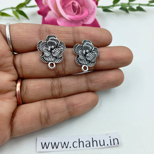 Rose Silver Studs - 10 pairs