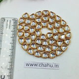 Calfs Head shape Kundan Line
