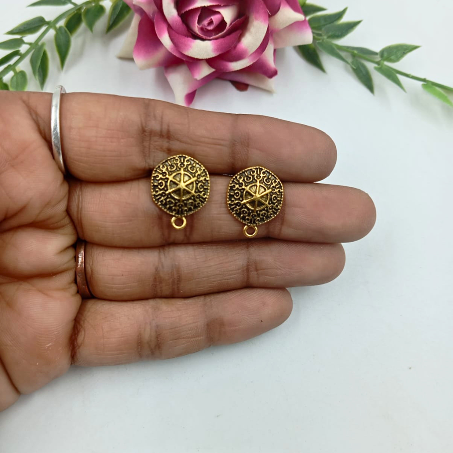 Round Antique Studs - 100 Gram
