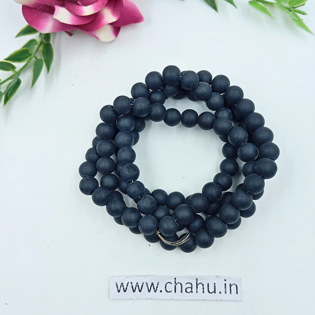 8 mm Mat Black Bead