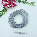 8mm Grey Trans Jelly Bead