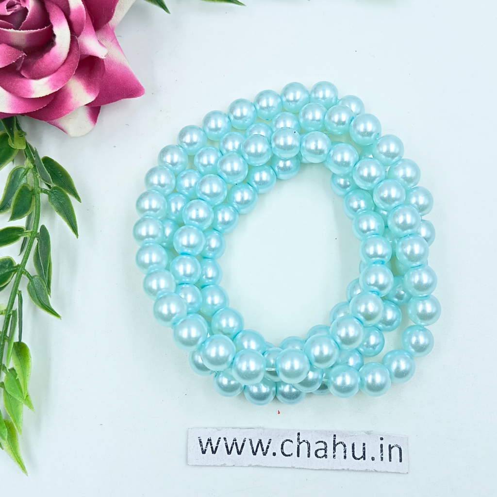 8 mm Sky Pearls Round Beads