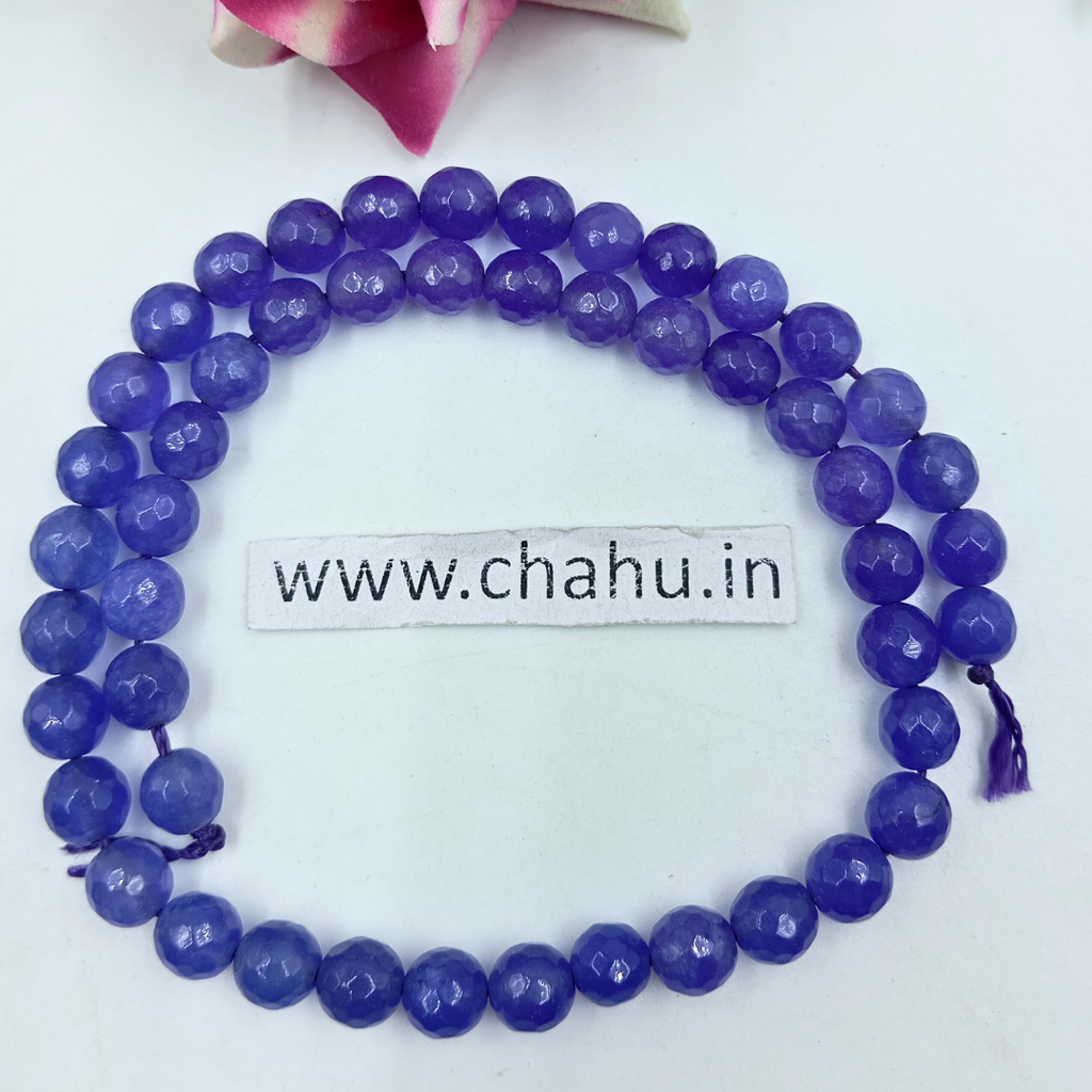 8 mm Purple Hydro Marble Beads