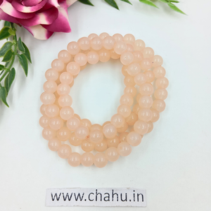 8 mm Peach Jelly Bead