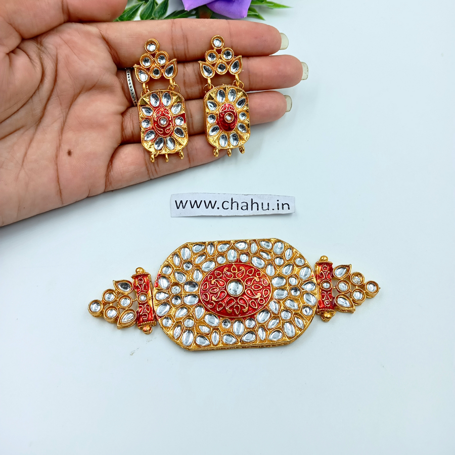 pendent with earrings