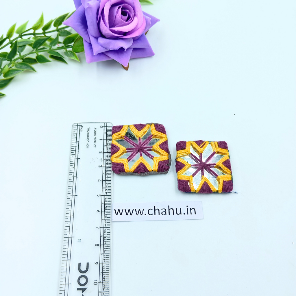Embroidery Square Mirror