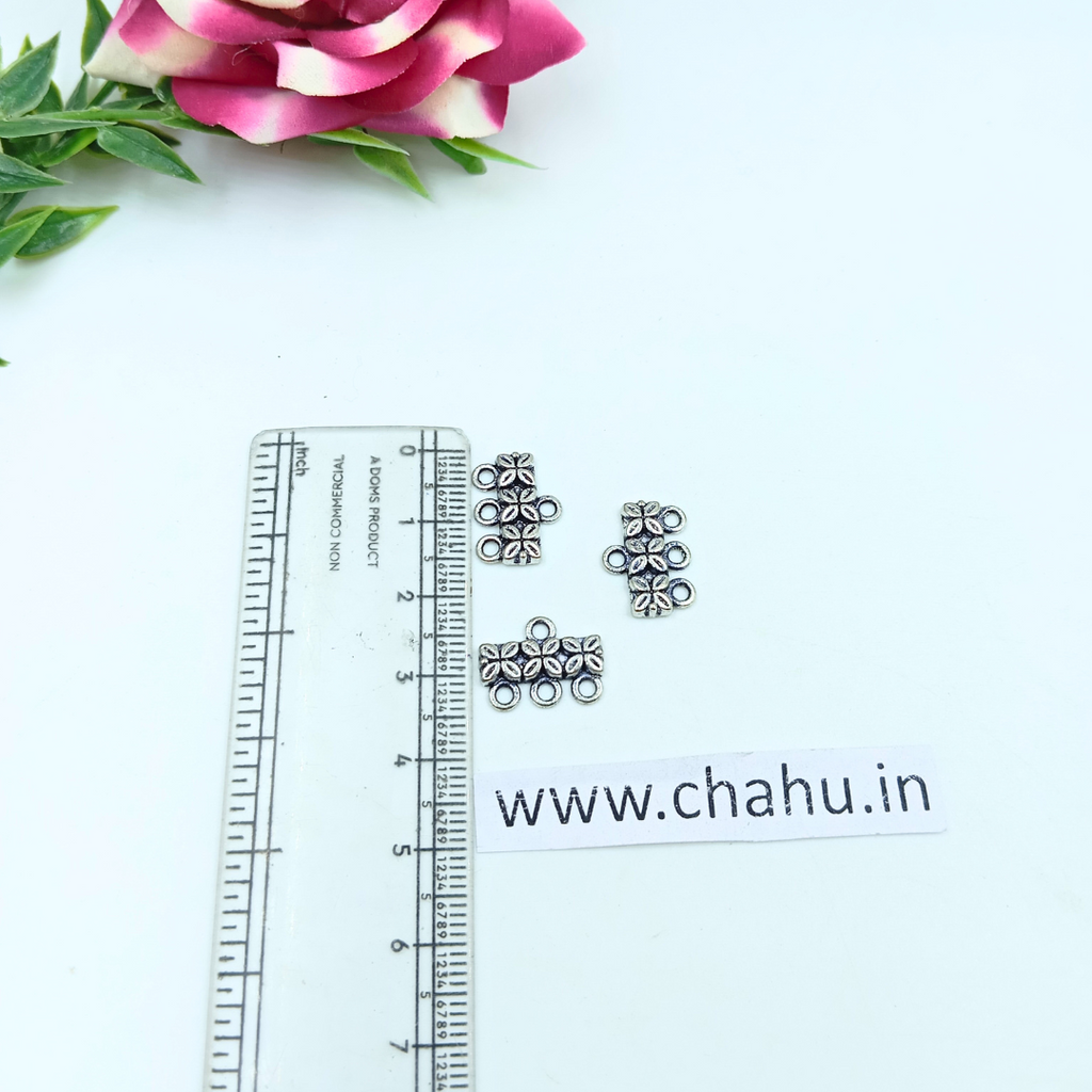 3 Hole Silver Connector -  50 Gram