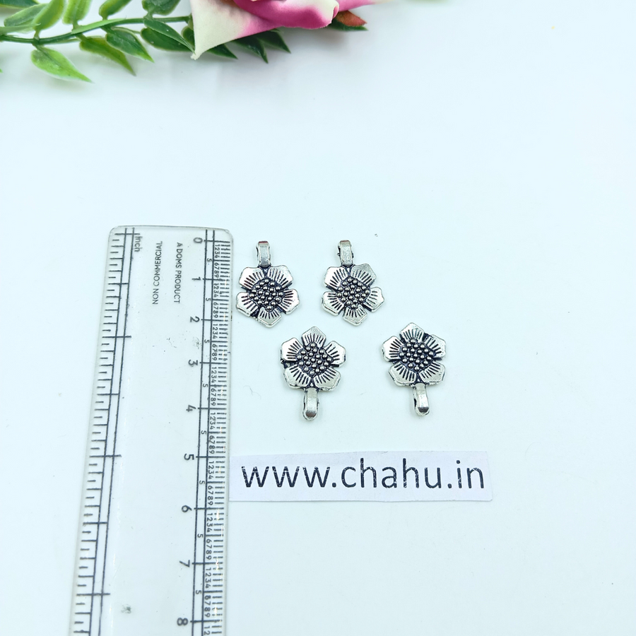 Flower Oxidized Charm - 50 Gram