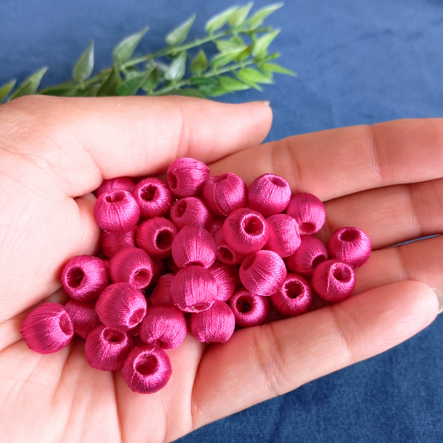 silk thread beads 