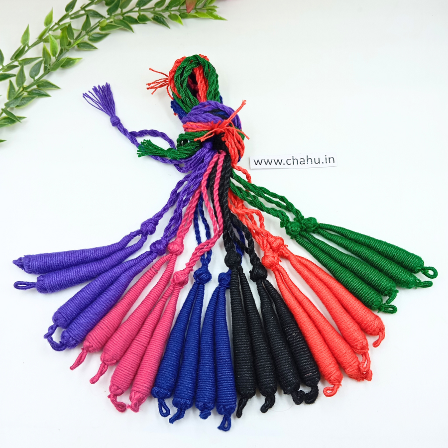 Dark Color Mix Cotton Dori - Pack of 12