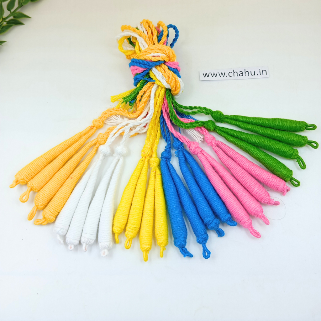 Light Color Mix Cotton Dori - Pack of 12