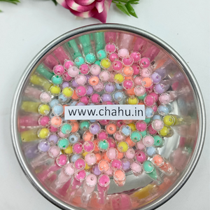 8mm Round Acrylic Beads - 100 Gram