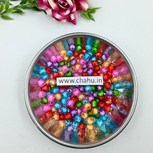 8mm Square Cube Type Acrylic Beads - 100 Gram