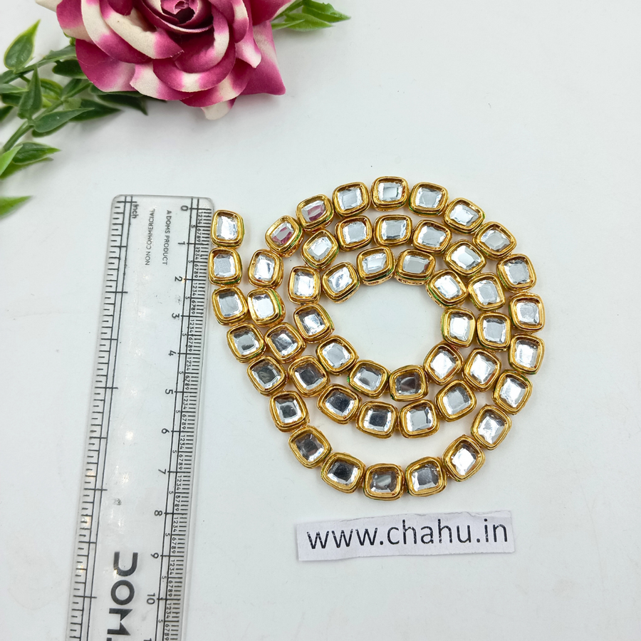 Primarily Square Kundan Line   (NO-108)