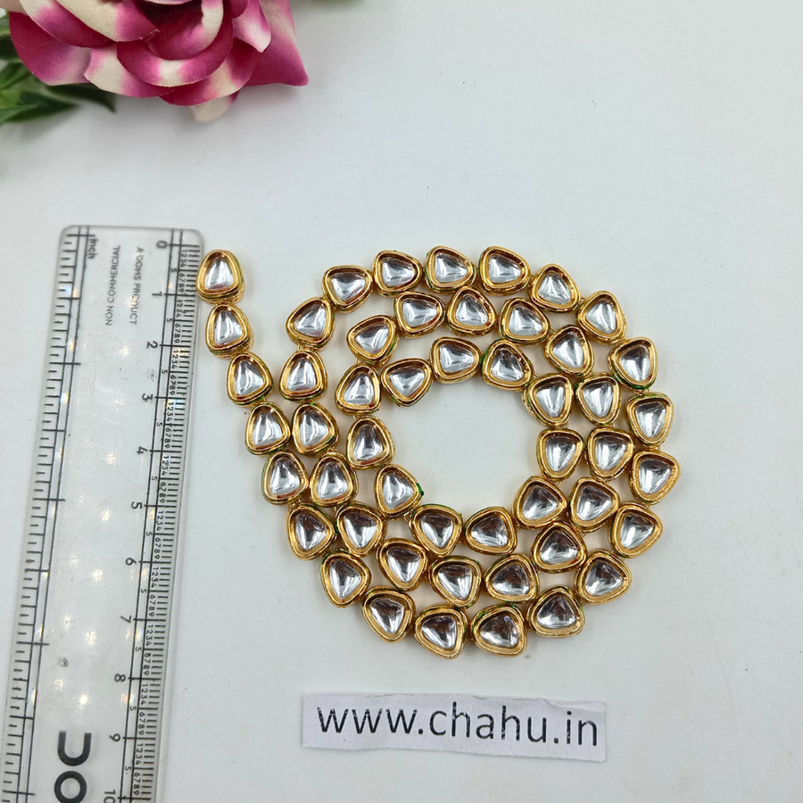 Smooth Triangl Kundan Line (NO-112)