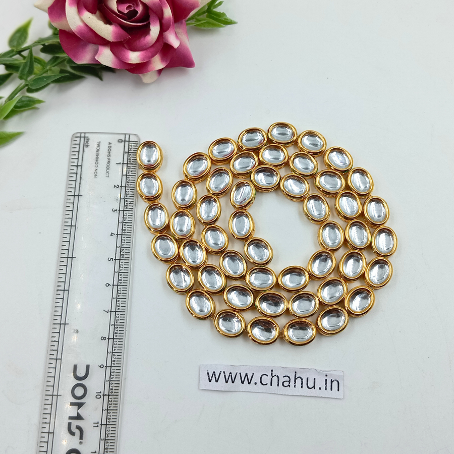 14mm Oval Kundan Line (NO-30)