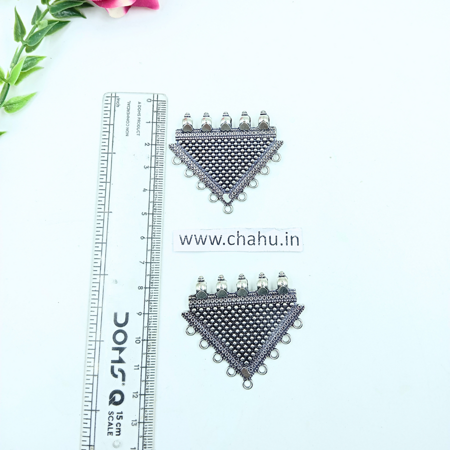 Oxidized Triangle Small Size Pendant - Pack of 5 Pieces
