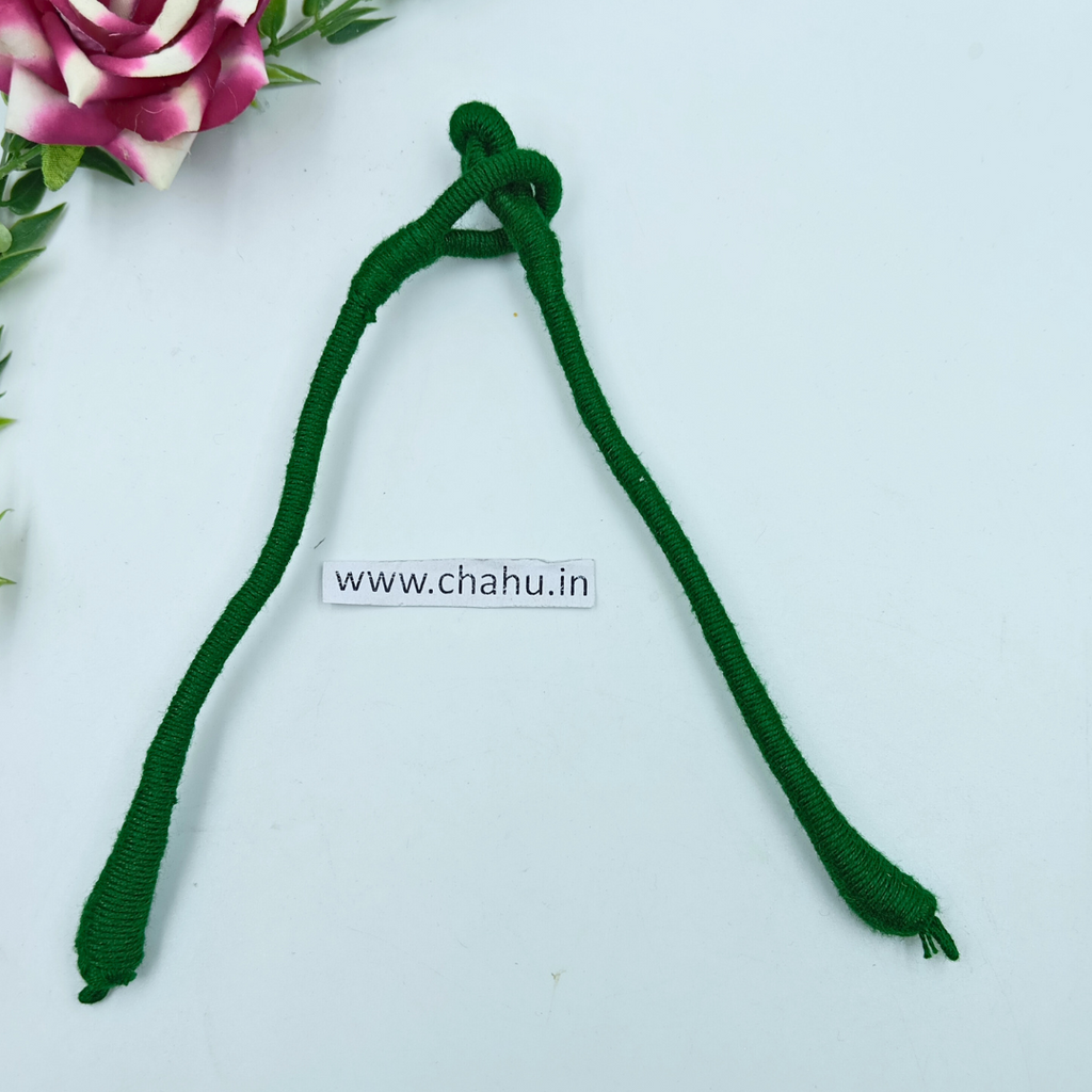 Green Cotton Thread Nackrope Dori  -  3 Pieces