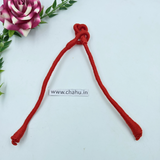 Red Cotton Thread Nackrope Dori  -  3 Pieces