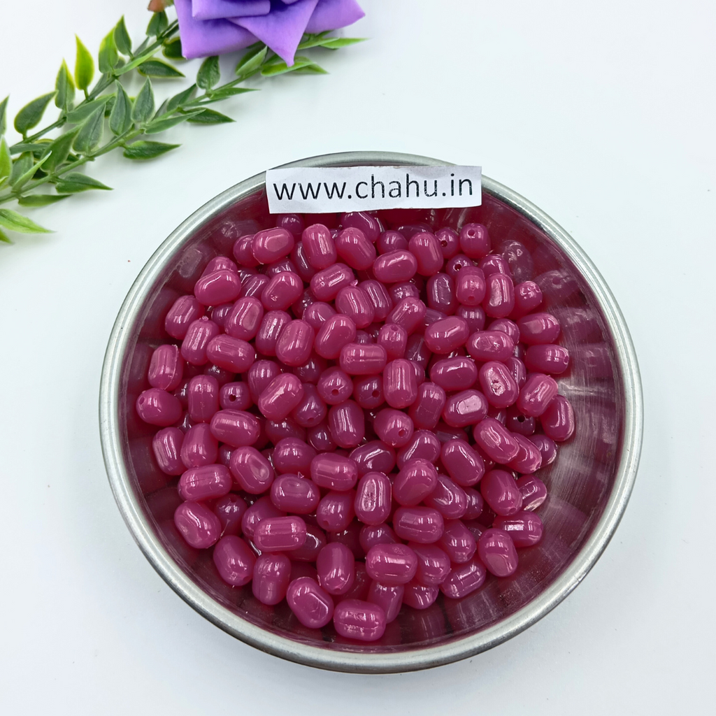 10mm Falsa Ruby Plastic Beads - 100 Gram